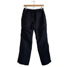 Slalom Youth Large Black Insulated Snow Pants Ski Snowboard Cargo Pocket Gaiters