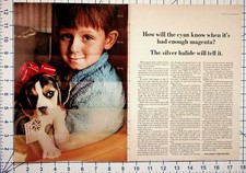 Vintage Polaroid Film Ad Boy Puppy Dog Gift Instant Photography Ephemera
