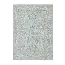 5'2"x7'1" Gray 200 KPSI Meditation Tree of Life Design Hand Knotted Wool Rug
