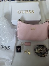 Image of GUESS Noelle Shoulder Bag Blossom Pink Women's Shoulder Bag