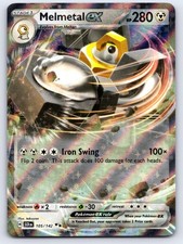 Melmetal ex 105/142 Double Rare Stellar Crown Pokemon Holo Near Mint