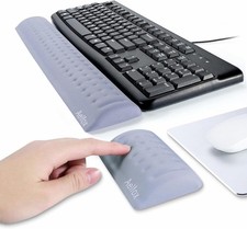 Keyboard Mouse Wrist Rest Set Memory Foam Ergonomic Office