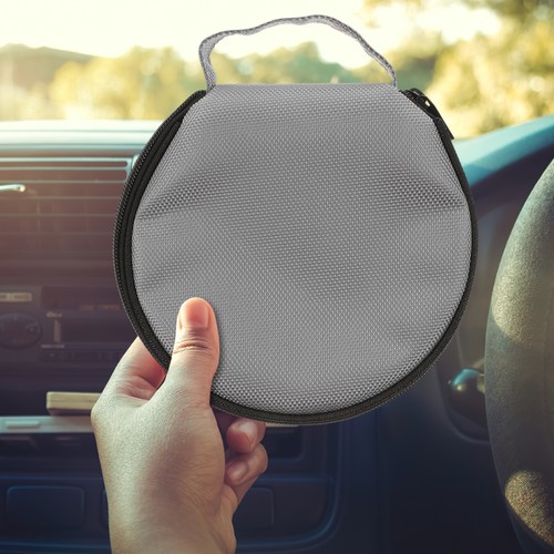 CD Storage Bag Zipper Holder Disc Wallet for Car Protective Case - 第 7/12 張圖片