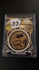 Felipe Alou 2025 Leaf Lumber #BK-45 Game Used Bat Knob #1/1
