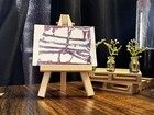 ACEO Art Card Original “Purple Lines” 83/100 — photo 1