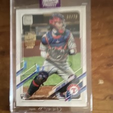 Topps Archives Jonah Heim Texas Rangers 2022 #628 Rookie 04/76 Autographed Card. rookie card picture