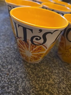 EMMA BRIDGWATER Mealmine It's delicious citrus orange lemon cups