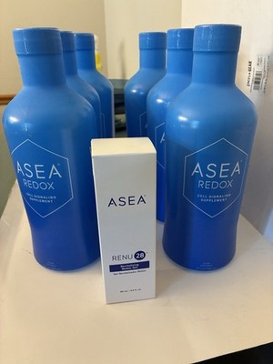 6 Pk ASEA Redox Cell Signaling Supplement 32oz Bottles Brand New Exp 8/27 & Renu