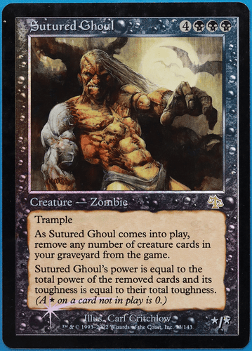 Sutured Ghoul FOIL Judgment HEAVILY PLD Black Rare CARD (498842) ABUGames - Picture 1 of 2