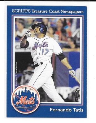 2009 Scripps New York Mets Spring Training PROMO Set Fernando Tatis #17 RARE SP