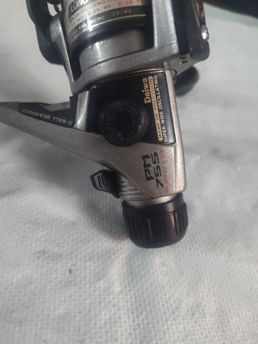 🔥 RARE (DAIWA) PM-755 HI SPEED- LONG CAST/ REAR DRAG/ SPINNING