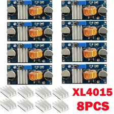 8Pcs XL4015 DC-DC 4V-38V to 1.25V-36V 5A Step Down Buck Power Supply Module USA