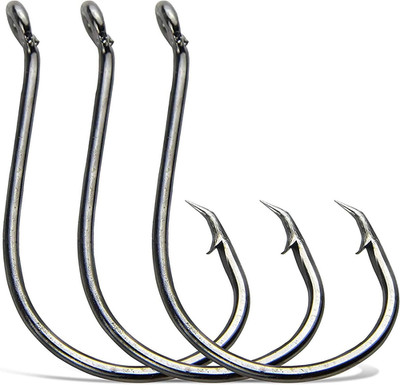 100-200 STK Octopus Circle Hook, 2X Offset Kreis Haken Salzwasser Angelhaken aus