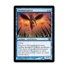 WotC MtG Scars of Mirrodin Thrummingbird (U) (Foil) EX