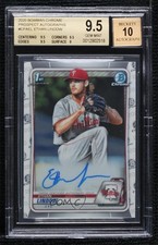 2020 Bowman Chrome Prospect Auto Ethan Lindow #CPA-EL BGS 9.5 GEM MINT Auto uk2