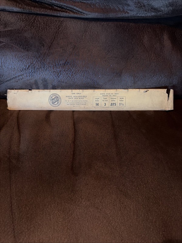 Marvel 14" x 1 1/2" Hack Saw blades High speed