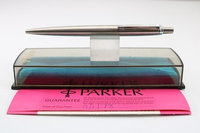 Vintage (1980) Parker Jotter Flighter Kugelschreiber (Etui, Anleitung, Mine)