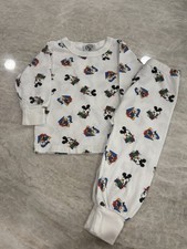 Vintage Baby Mickey And Company Mickey Mouse Donald Duck 2 Piece Pajamas 24 Mo