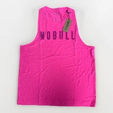 NoBull Women's Racerback Muscle Tank Top Neon Pink Medium NWT