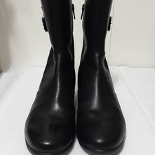 ECCO Womens Black Waterproof Leather Ankle Bo...