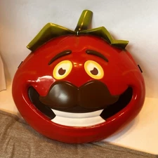 Fortnite Tomato Head Costume Hard Plastic Mask Only. Adult Size