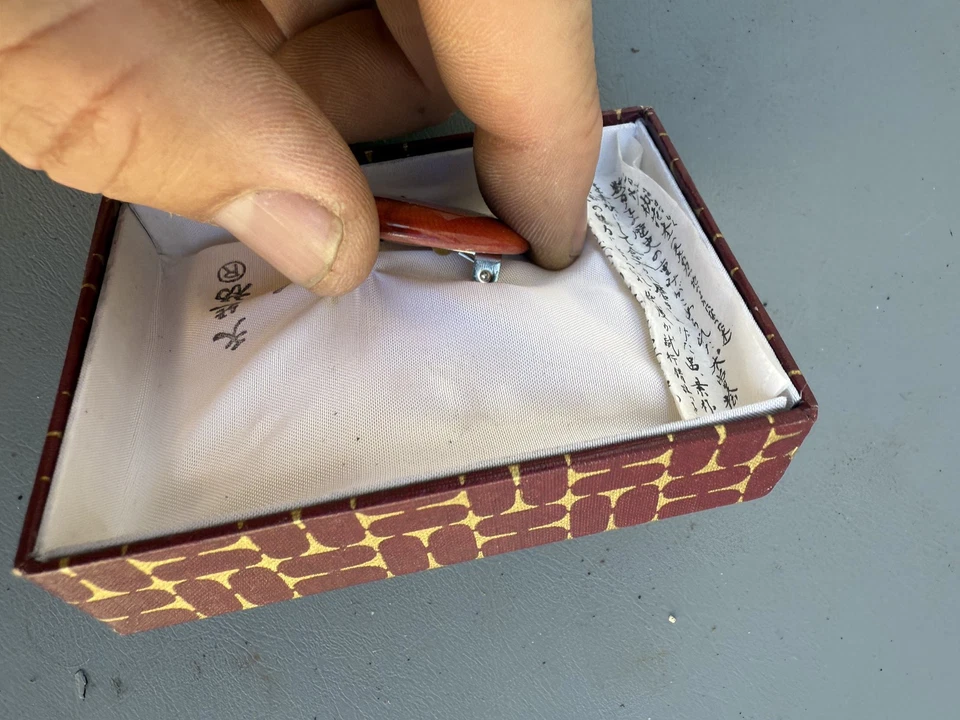 Root beer Swirl Bakelite japanese pin x14 - Image 3 of 4