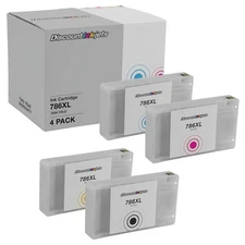 Ink Cartridges for Epson 786XL High Yield Black, Cyan, Magenta, Yellow