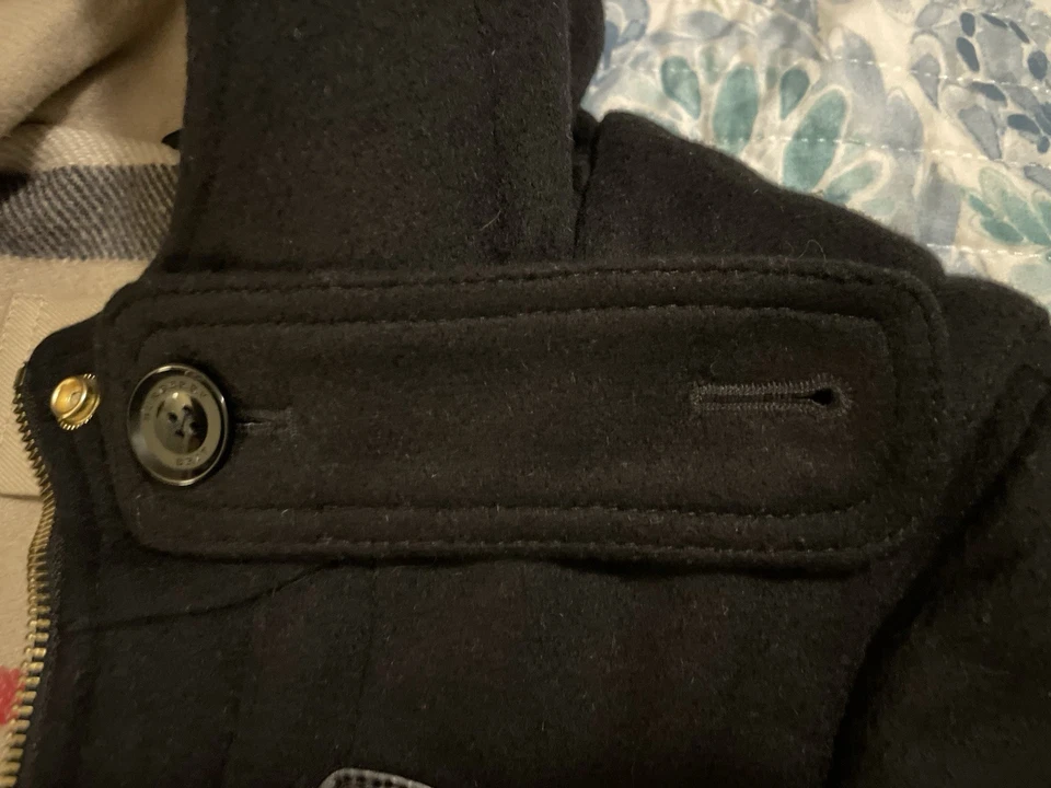 Burberry Brit Women’s Wool Hooded Black Coat. - Image 4 of 4