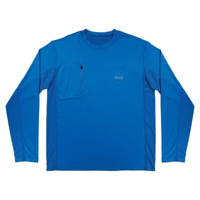 CHILL-ITS BY ERGODYNE 6689 Sun Shirt,Blue,2XL 807EJ2 CHILL-ITS BY ERGODYNE 6689