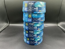 Nuovi dischi TDK DVD+R 25pk RW 16x 4,7 GB nuovi sigillati 5 mandrini 125 dischi