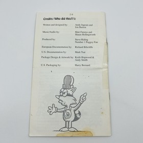 Puggsy Sega CD Instruction Manual Book Only Missing Back Cover Psygnosis Vintage