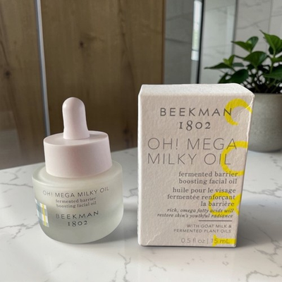 #ad Beekman 1802 OH Mega Milky Oil Goat Milk Moisturizer Face Oil 0.5 fl oz 15 mL $25.99