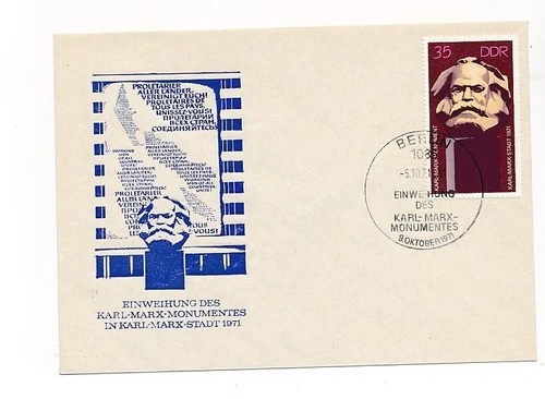 D150633 Karl Marx FDC East Germany 1971