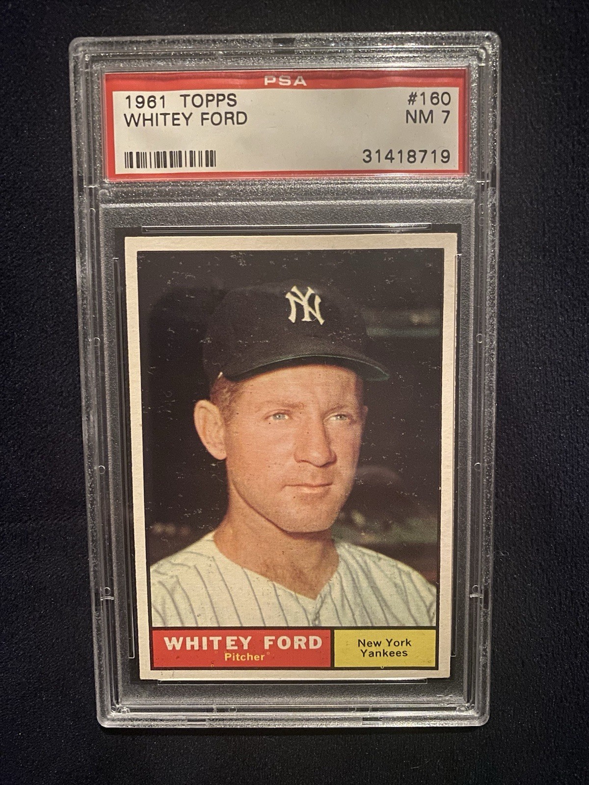 1961 Topps - Whitey Ford #160 - PSA 7
