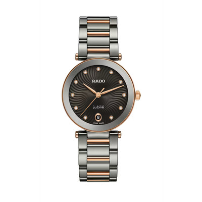 New Rado LaCoupole Diamonds ST Steel Gray Dial Women's Watch R22241703