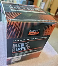 GNC AMP Mens Ripped Vitapak Multivitamins - 30 Pieces | New/Factory Sealed