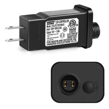 12V 12W Class 2 Power Supply, IP44 Adapter Driver 8 Modes Supply DC... 