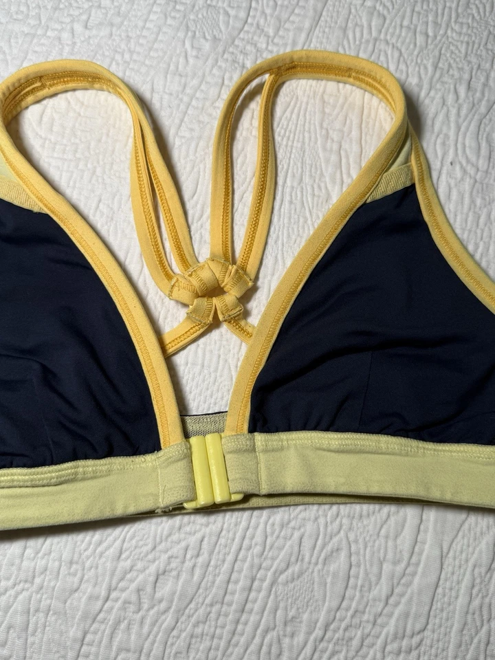 Lululemon Heat It Up Bra Navy Yellow Women’s Size 4 - Image 2 of 4