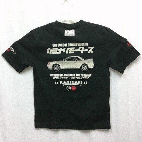 Kaminari Short Sleeve T KMT-256 R32 Black L Nissan Skyline GTR