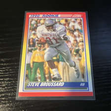 SCORE 1990 Score Steve Broussard #655 Washington State/Atlanta Rookie Card. rookie card picture