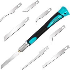 Prozwee Model Craft Hand Saw 1pcs sawholder & 7pcs blades, Turquoise 