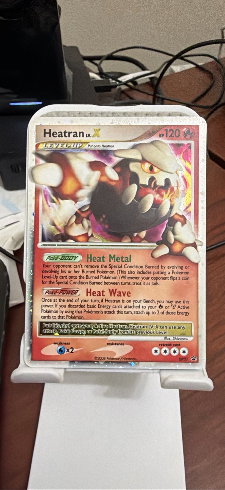 Heatran LV.X-Holo (DP31) 2008 Pokemon Diamond & Pearl Black Star Promo