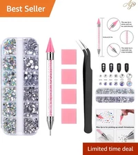 Rhinestone Applicator Kit with 3000 Gems – Perfect for DIY Nail Art & Gifts