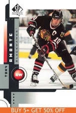 2001-02 SP Authentic #14 Tony Amonte Chicago Blackhawks Hockey