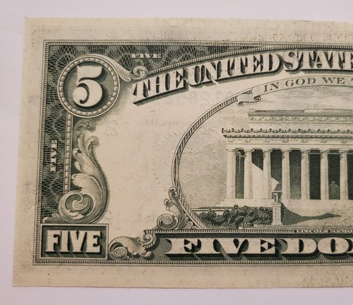 1977 $5 Federal Reserve Note NEW YORK GEM UNC - Picture 5 of 7