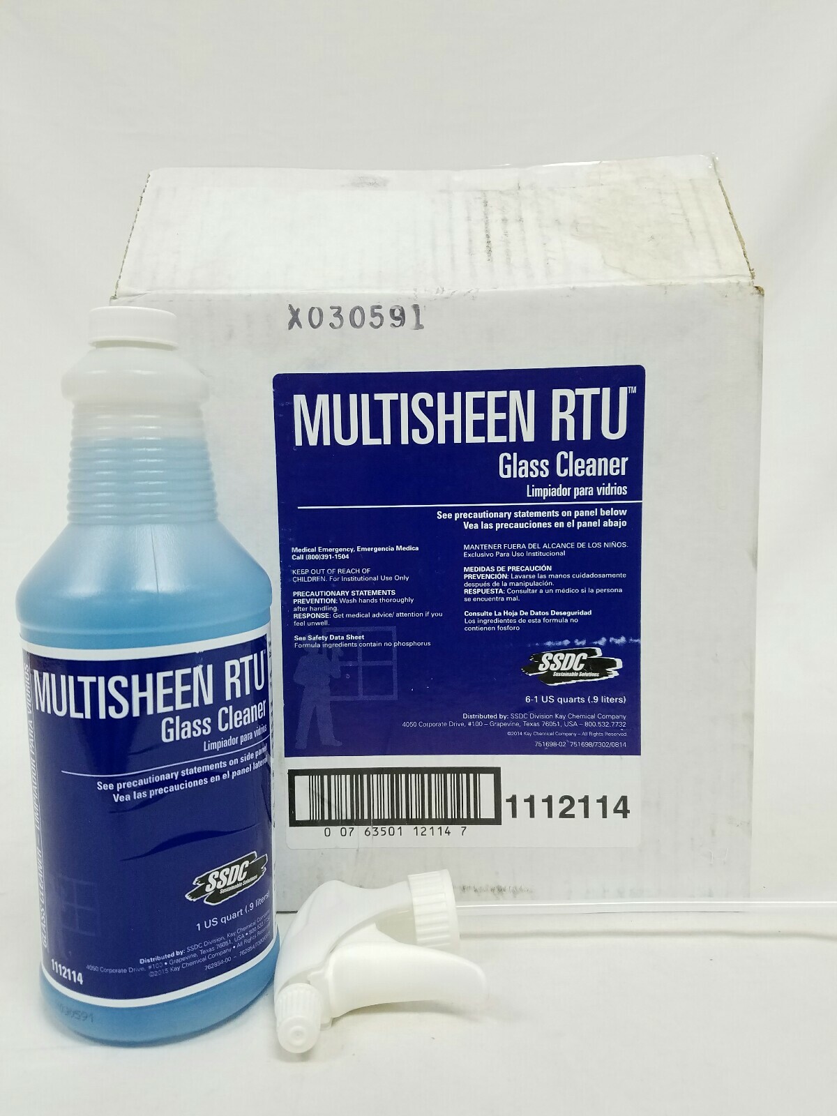 SSDC Multisheen RTU Glass Cleaner 1 Quart Bottles Case of 6 eBay