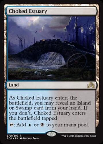 Choked Estuary - Medium Play English MTG Shadows Over Innistrad - Picture 1 of 1