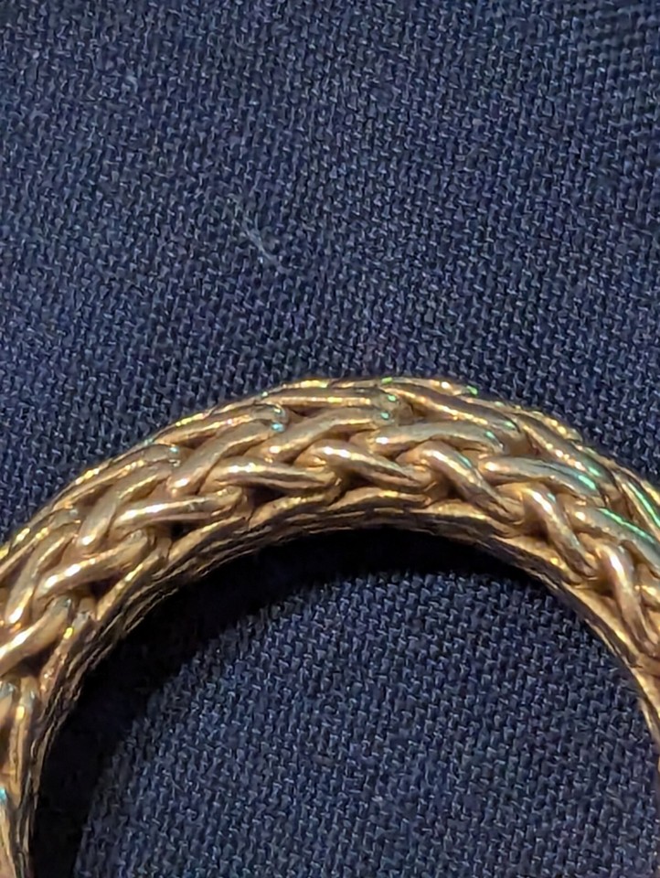 John Hardy 18k Mens Rope Chain Ring size 9 (13.8 Grams) eBay