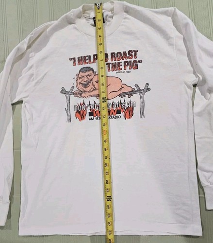 Vintage Shirt 1990 WISN 1130 AM DON VOGEL Talk Radio Milwaukee Langarm XL - Bild 13 von 13
