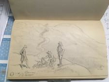 VALVERANE LOUIS DENIS 1913 esquisse dessin encre FELIBRIGE PROVENCE F. MISTRAL 